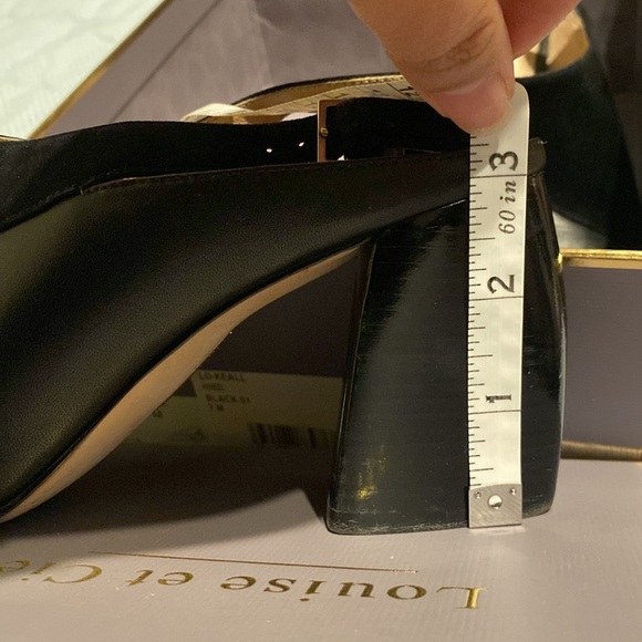 Louise et Cie black platform heel with ankle strap - Picture 7 of 8